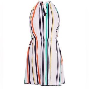 Karen Millen Multicolor Striped Halter Dress
